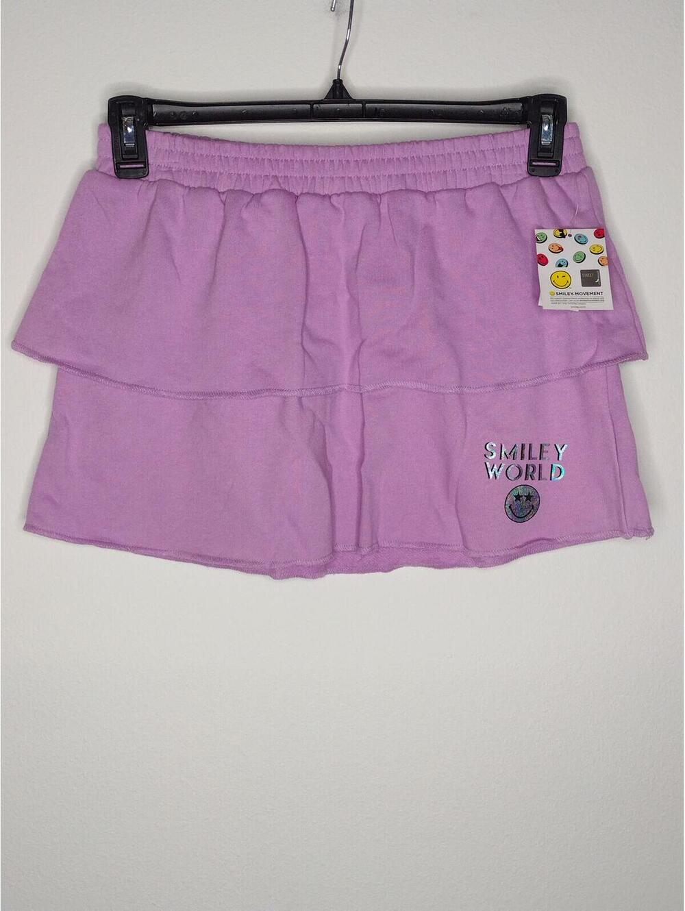 NWT Smiley World Girl's Violet/Tiered Skirt Size L(14)